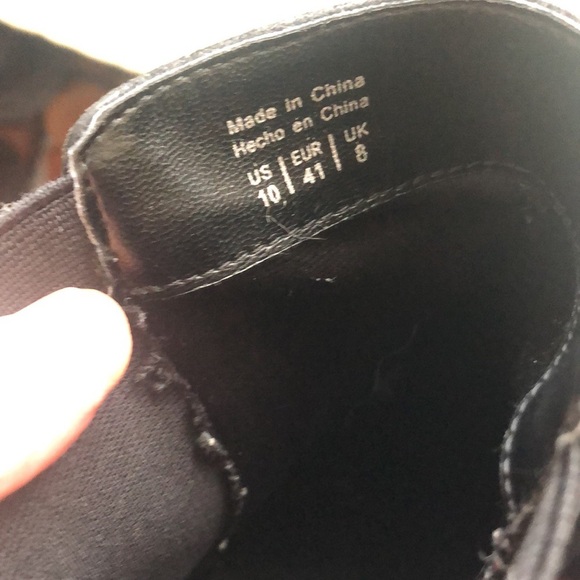 Call it spring black booties size  10 - Picture 8 of 9